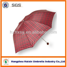 Cheap Folding Check Rain Umbrella For Sale